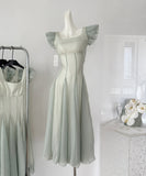 Flytonn-birthday dress pretty outfits Vintage-Inspired Pastel Green Summer Maxi Dress Graduation Gifts