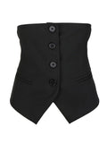 Flytonn-Winter Outfits Christmas Thanksgiving Gift New Year's Eve Outwear Adjustable Waist Half Suit Vest