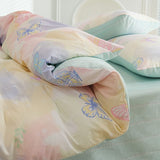 Flytonn-2025 Spring Bedding Set Floral Duvet Cover Set 2025 New Spring Twin Queen Size Girls Boys Flat Sheet Pillowcase No Filler Fashion Home Hotel Bed Linens