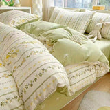 Flytonn-2025 Spring Bedding Set Ins Fashion Bedding Set 2025 New Full Queen Size Duvet Cover Flat Sheet Pillowcase No Filler Kids Adult Girls Boys Bed Linens