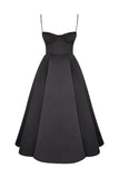 Flytonn- ‘Mademoiselleâ€?Black Tulle Midi Dress