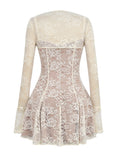 Flytonn- Alice Lace Mini Dress