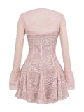 Flytonn- Alice Lace Mini Dress