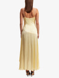 Flytonn- Sorella Midi Dress In Canary Yellow