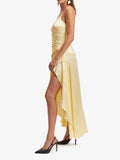 Flytonn- Sorella Midi Dress In Canary Yellow