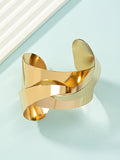 Flytonn-Geometric Hollow Solid Color Bracelet Accessories