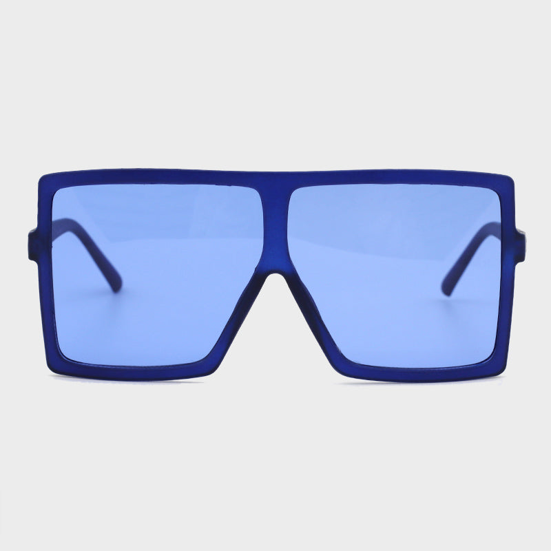 Flytonn-Blue Sexy Street Gradual Change Leopard Patchwork Sunglasses
