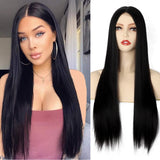 Flytonn-Casual Solid Patchwork Wigs