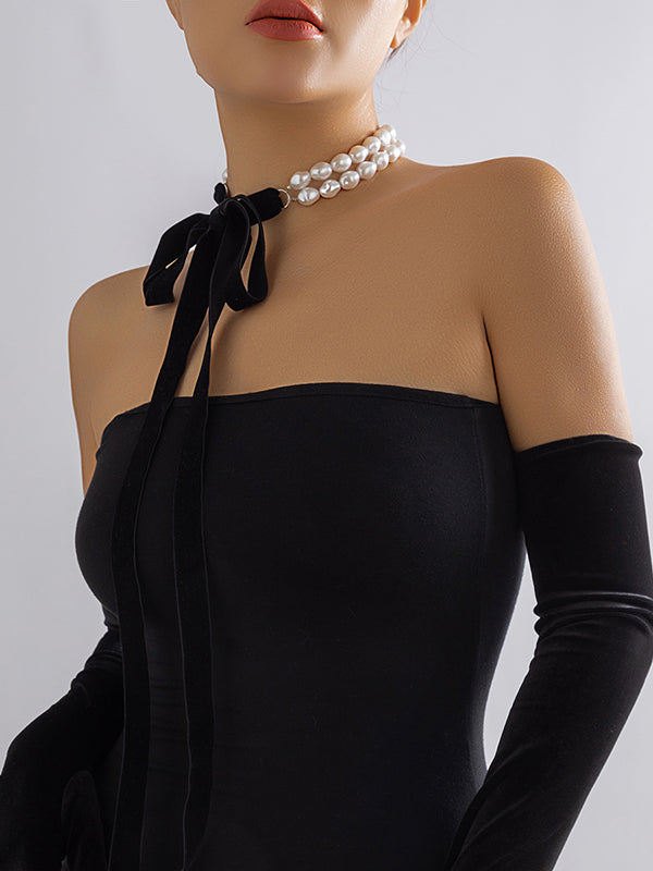 Flytonn-Bowknot Handmade Tied Bracelet Accessories Necklaces Accessories