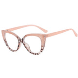 Flytonn-Pink Fashion Casual Leopard Patchwork Sunglasses
