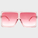 Flytonn-Pink Sexy Street Gradual Change Leopard Patchwork Sunglasses