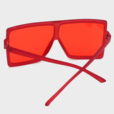 Flytonn-Yellow Sexy Street Gradual Change Leopard Patchwork Sunglasses