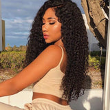 Flytonn-Black Style Casual Curly Synthetic Wigs