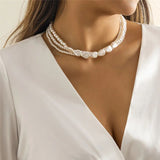 Flytonn-Esther Multilayer Pearl Necklace