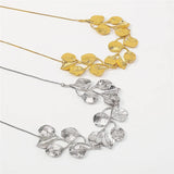 Flytonn-Сhris Exaggerated Leaf Pendant Choker Necklace