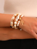 Flytonn-Beaded Contrast Color Bracelet Accessories