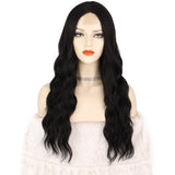 Flytonn-Black Casual Solid Patchwork Wigs