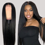 Flytonn-Black Fashion Casual Solid Patchwork Wigs