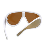 Flytonn-Yellow Casual Daily Solid Patchwork Sunglasses