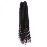 Flytonn-Black Fashion Solid Hign-temperature Resistance Wigs Plait