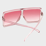 Flytonn-Pink Sexy Street Gradual Change Leopard Patchwork Sunglasses