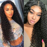 Flytonn-Black Style Casual Curly Synthetic Wigs