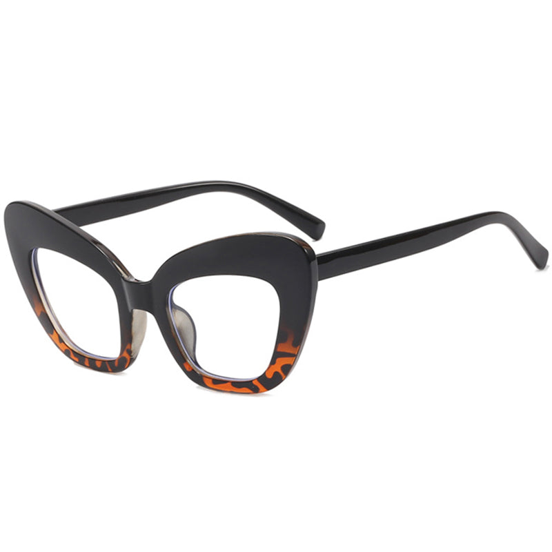 Flytonn-Leopard Print Fashion Print Patchwork Sunglasses