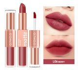 Flytonn Fall/Winter Ambiance   12 Colors Lips Makeup Lipstick  Lip Gloss Long Lasting Moisture Cosmetic Lipstick Red Lip Matte Lipstick Waterproof