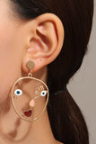 Flytonn-Valentine's Day gift Abstract Face Earrings