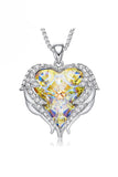 Flytonn-Valentine's Day gift Angel Wings Crystal Necklace