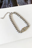 Flytonn-Valentine's Day gift Chunky Chain Letter Double D Necklace & Bracelet