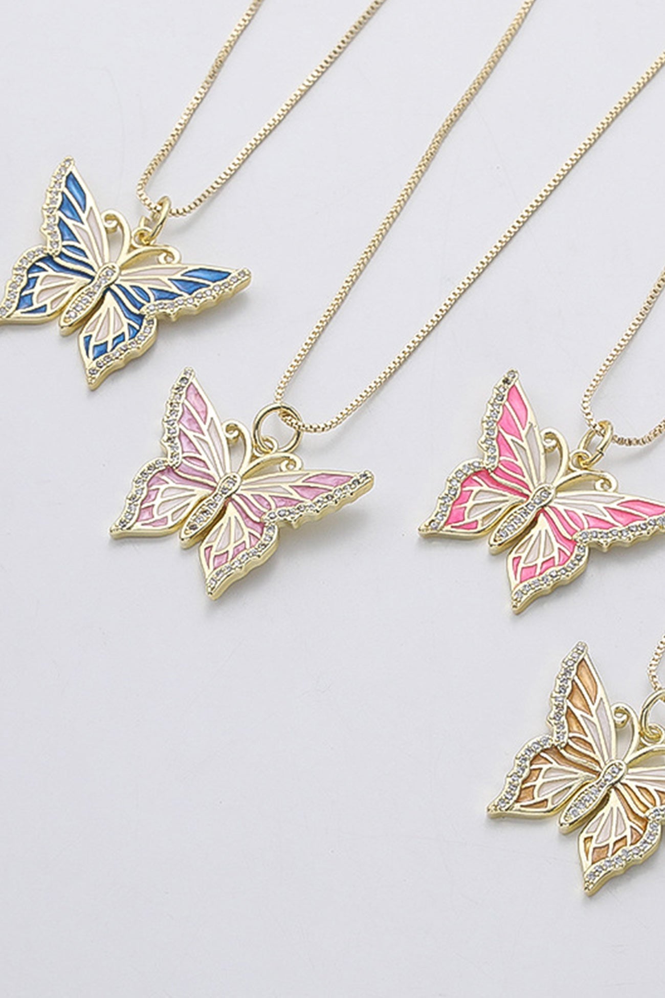 Flytonn-Valentine's Day gift Copper Butterfly Necklace