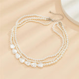 Flytonn-Esther Multilayer Pearl Necklace