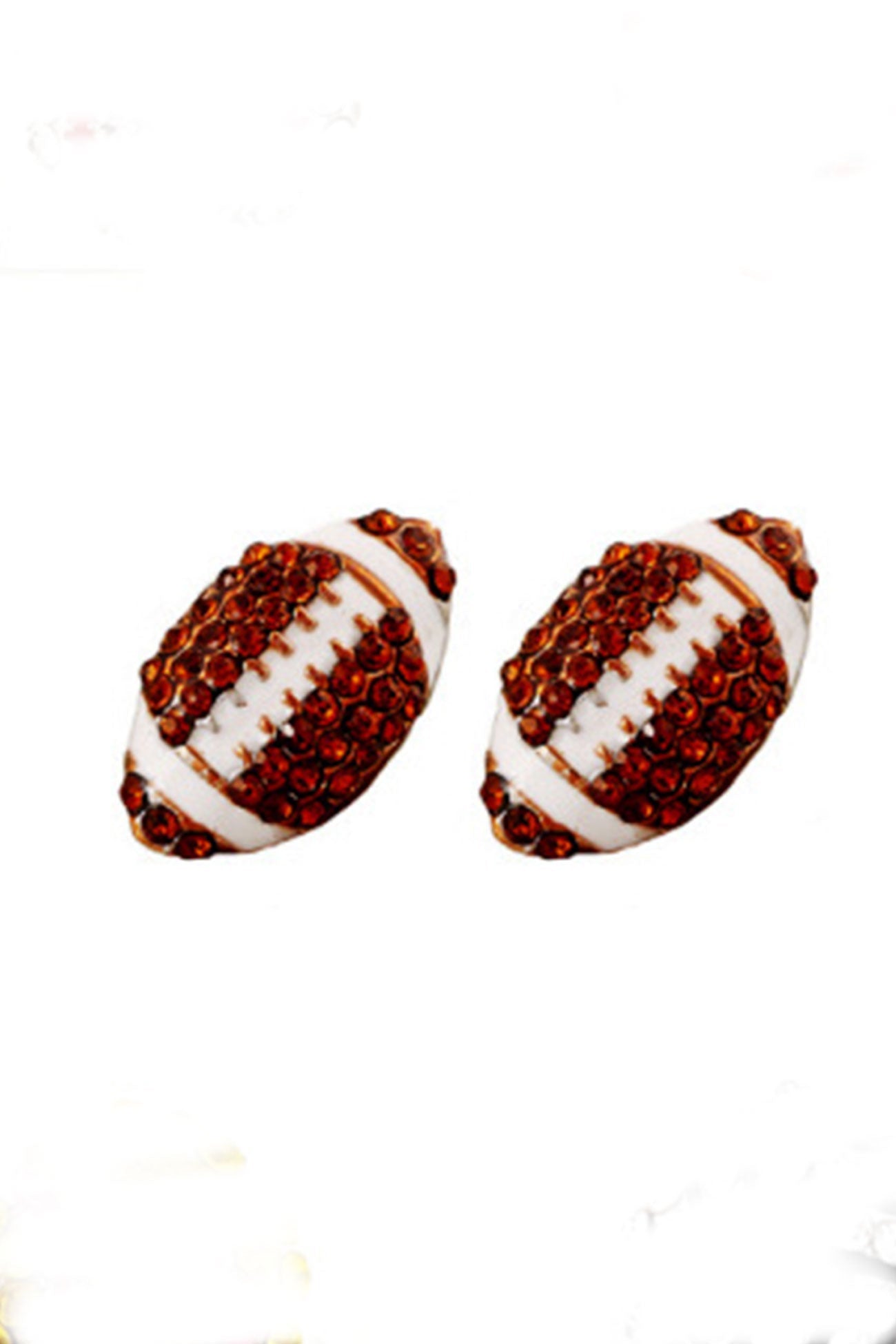 Flytonn-Valentine's Day gift Basketball Baseball Football Diamond Stud Earrings