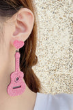 Flytonn-Valentine's Day gift Glitter Guitar Earrings