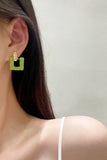 Flytonn-Valentine's Day gift Green Geometric Patterns Earrings