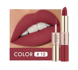 Flytonn Fall/Winter Ambiance   12 Colors Lips Makeup Lipstick  Lip Gloss Long Lasting Moisture Cosmetic Lipstick Red Lip Matte Lipstick Waterproof