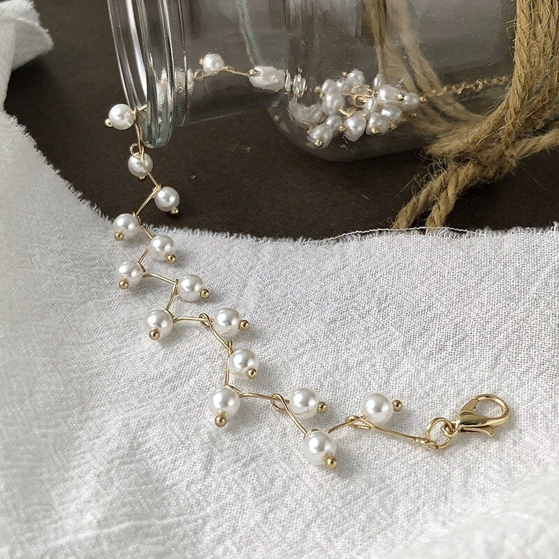 Flytonn Kpop Statement Pearl Necklace For Women Y2k Gothic Short Pearl Collar Choker Vintage Grunge Fairy Core Kolye Fashion Jewelry