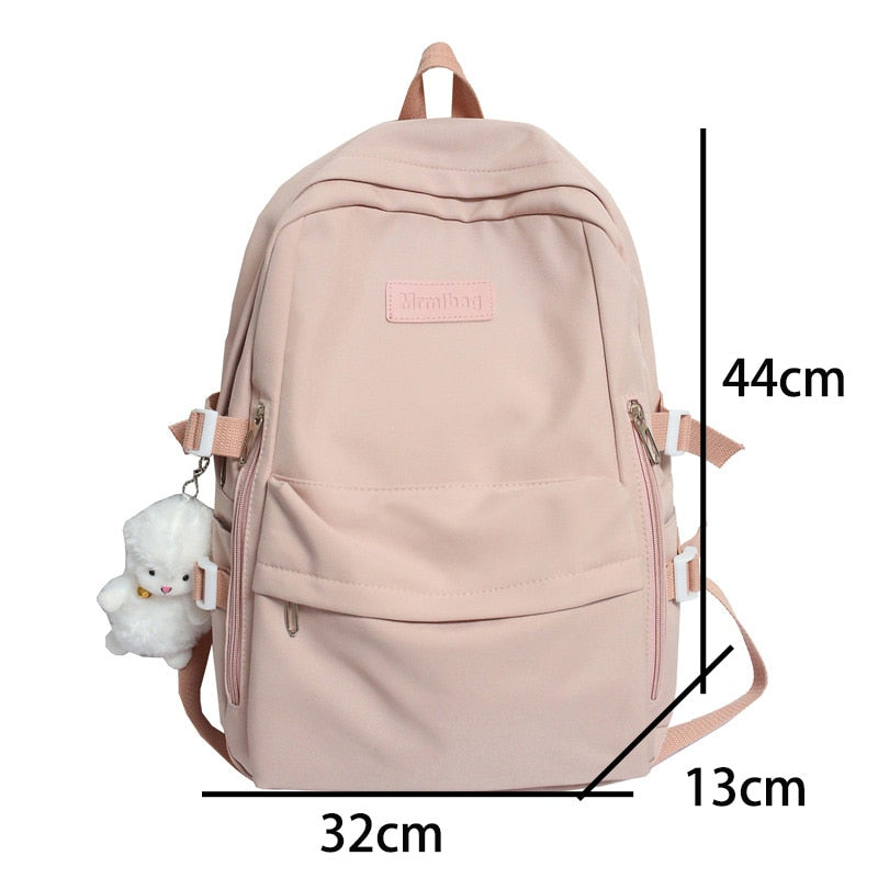 Back to school Waterproof Nylon Women Backpack Multi-Pocket Student Rucksack Female Travel Bag Book Schoolbag For Teenage Girl Boys Satchel