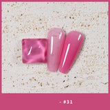 1 Bottle 36 Colors Translucent Jelly Nail Gel Polish 7.5ml Lasting Ice Through Pink White Crystal Varnish Soak Off Gel Manicure