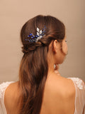 Flytonn Bridal Hair Comb Female Crystal Headbands Bridal Hair Accessories Wedding Hair Jewelry Bridal Tiara Pearl Rhinestone Headwear