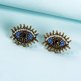 Flytonn Evil Eye Earrings For Women Aretes De Mujer Modernos 2022 Vintage Kawaii Accessories Fashion Earrings Jewelry Statement Earrings