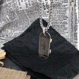 Flytonn Goth Fashion Skateboard Pendant Necklace Men Punk Long Chain Necklaces On The Neck Stainless Steel Women's Men's Jewelry