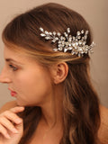Flytonn Bridal Headwear Rhinestone Brides Hair Combs Party Prom Hair Accessories Wedding Hair Jewelry Fashion Tiaras for Women