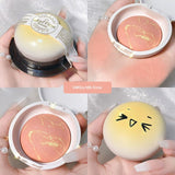 Dumplings Blush Palette Skin Brighten Natural Makeup Long Lasting Cheek Tint Pink Orange Blusher Powder Cosmetics TSLM1