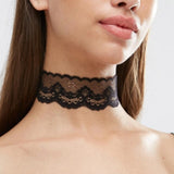 Flytonn Hot Newest  fashion jewelry accessories black white Hollow lace choker necklace  for couple lovers'  N165