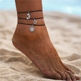 Flytonn  Boho Multilayer Beads Anklets For Women Multiple Styles Vintage Beach Rope Ankle Bracelet on Leg Summer Foot Jewelry