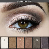 FLYTONN 3 Color Waterproof Eye Shadow Eyebrow Powder Make Up Palette Women Beauty Cosmetic Eye Brow Makeup Kit Set
