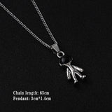 Flytonn Goth Fashion New Cross Pendant Long Necklace Men Punk Trendy Simple Titanium Stainless Steel Chain Mens Jewellery Gift