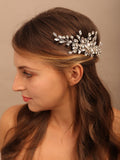 Flytonn Bridal Headwear Rhinestone Brides Hair Combs Party Prom Hair Accessories Wedding Hair Jewelry Fashion Tiaras for Women